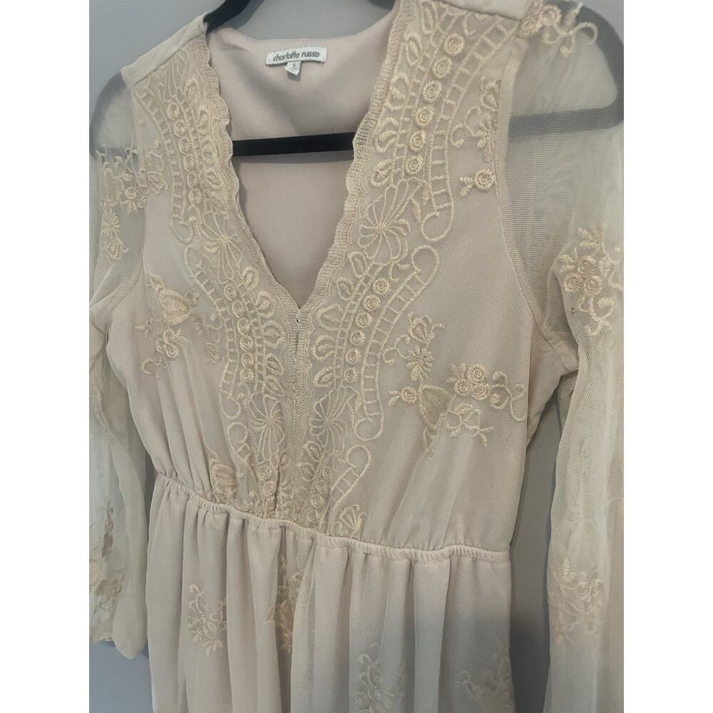 Charlotte Russe Mini Dress Lace And Lined small‎ - Picture 3 of 5